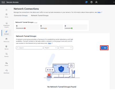 Create a S2S Tunnel between FTD and Cisco Secure Access