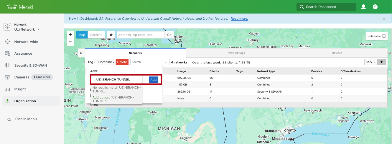 Deploy a Network Tunnel in Cisco Secure Access with Meraki MX