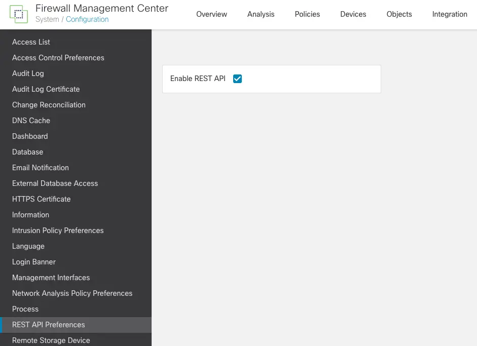 Figure 1 - Enable FMC API